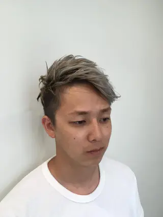 メンズ クロスパーマ松永裕久 似合わせカットのヘアスタイル