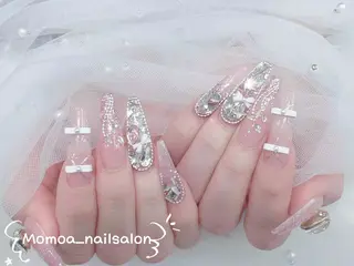 ネイル MoMoA Nail ネイル長さ出し専門店のネイルデザイン