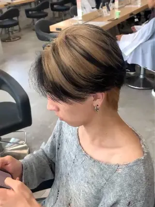 カラー メンズ 佐藤 晏璃のヘアスタイル