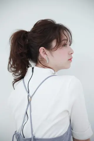 ミディアム 美髪形成！色素改善！ 秋田　和輝のヘアスタイル