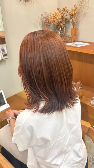 カラー Asumi/丸の内 /ブリーチ/花屋併設のヘアスタイル