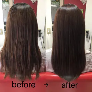ロング 岸本 友子のヘアスタイル