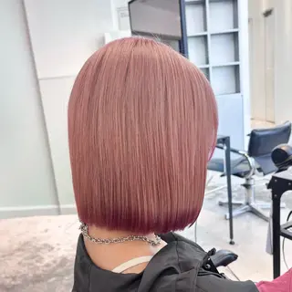 ショート カラー ヘアアレンジ 🎀モテ暖色× エクステ🎀あかりのヘアスタイル
