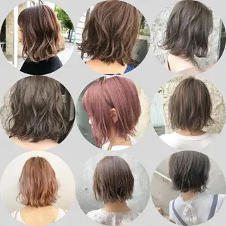ミディアム カラー パーマ パーソナルカラー☆ 永尾拓也のヘアスタイル