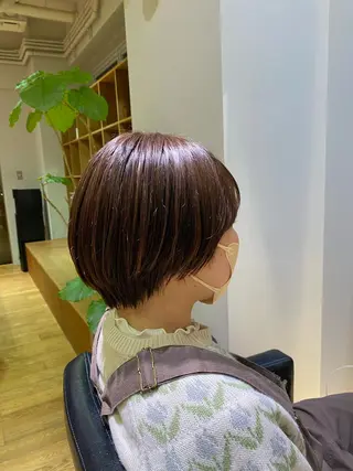 ショート 大人可愛い♡コテ巻き パーマ🌼杉田 萌恵のヘアスタイル