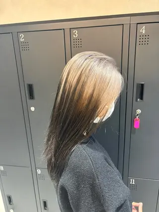 セミロング カラー 茅ヶ崎/ハイトーン/ Ramuのヘアスタイル