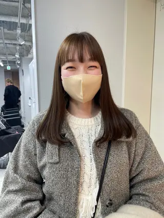 ミディアム ブリーチなし透明感 🪄aoi🤎のヘアスタイル