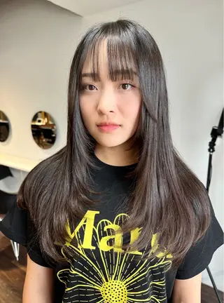 ロング 韓国レイヤ ー支持No.1renのヘアスタイル