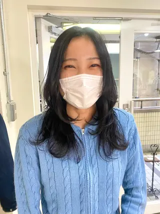 ロング カラー 竹内 柚子のヘアスタイル