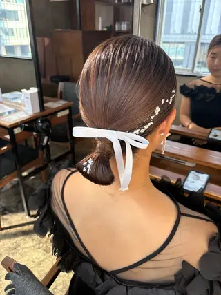 ヘアアレンジ 梅田美容室 山崎海波のヘアスタイル