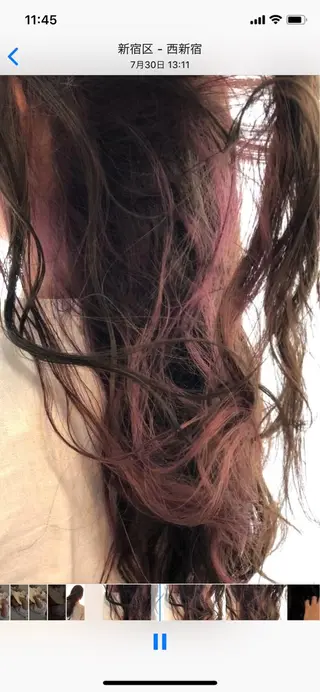セミロング カラー パーマ ヘアアレンジ ネイル 綺麗な髪質にしたい方 限定🌈清水 祥のヘアスタイル