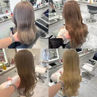 ロング カラー ParveMix🍀 藤原愛未のヘアスタイル