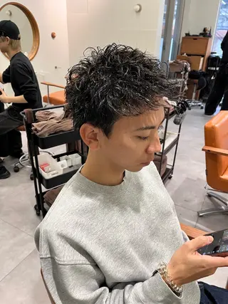 ショート パーマ メンズ 【メンズ特化】 メンズパーマ/雄斗のヘアスタイル