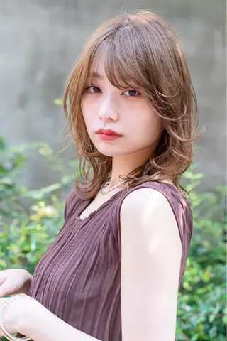 セミロング 🏄MUSASHI カラー/レイヤー/のヘアスタイル