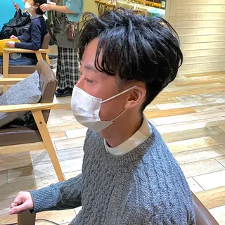 ショート パーマ メンズ メンズパーマ&メンズ 縮毛矯正/平野/渋谷のヘアスタイル