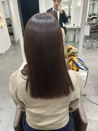ミディアム パーマ 縮毛矯正 特化生田のヘアスタイル