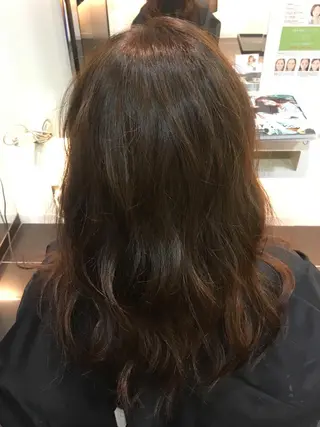 セミロング ロング カラー 早川 真幸のヘアスタイル