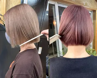 ショート 💕モテベージュ 🧡NANAKO🧡のヘアスタイル