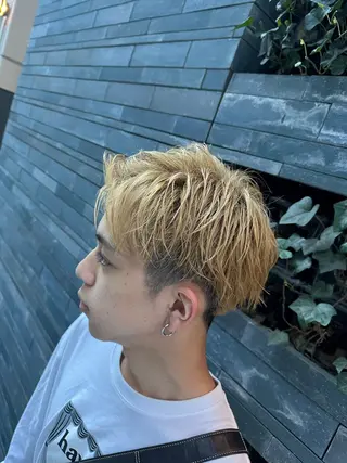 ミディアム メンズ 福満 拓のヘアスタイル