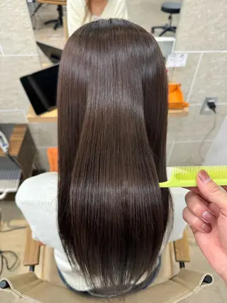 ロング カラー 縮毛矯正/髪質改善 インナーカラーせいぎのヘアスタイル