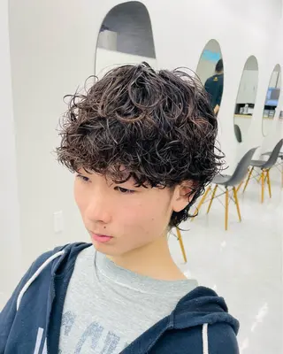 パーマ メンズ 👑メンズ/パーマ/ 小島桐弥👑のヘアスタイル