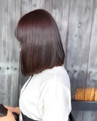 ミディアム 奥野 紗弓のヘアスタイル