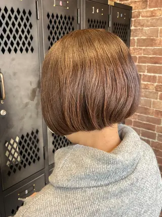 ミディアム カラー パーマ ヘアアレンジ メンズ キッズ ネイル マツエク・マツパ アイブロウ 久木原 ゆりのヘアスタイル