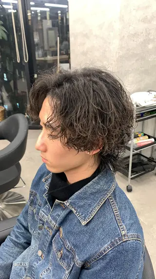 ミディアム パーマ メンズ ⚡️メンズ特化⚡️ RYUKIのヘアスタイル