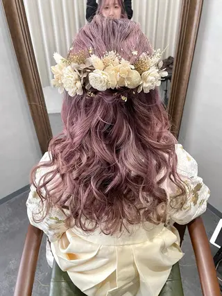 ヘアアレンジ レイヤーカット/透明 感カラー🩵中村友美のヘアスタイル