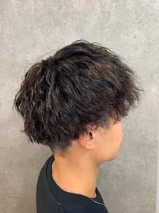パーマ メンズ 山口 詩織のヘアスタイル