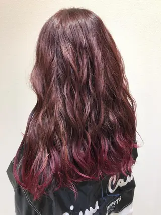 ロング カラー ヘアアレンジ 小白井 由美のヘアスタイル