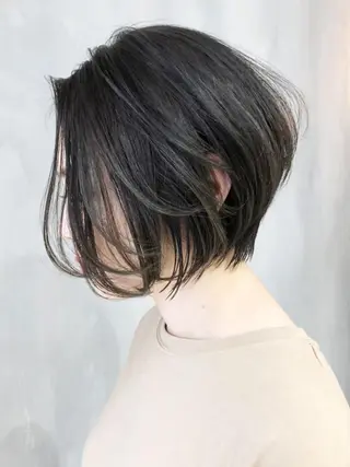 ショート カラー パーマ ヘアアレンジ ITbyALBUM 中野店のヘアスタイル