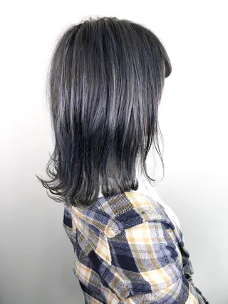 ミディアム カラー _WHITE高槻店 yusukeのヘアスタイル