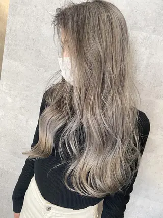 ロング カラー パーマ ヘアアレンジ ネイル マツエク・マツパ 井上 一平のヘアスタイル