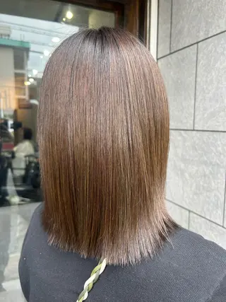 ミディアム カラー 【髪質改善】 むかいみきのヘアスタイル
