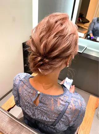 ミディアム ヘアアレンジ 骨格整形カット/ ショート✂️堀夢哉のヘアスタイル
