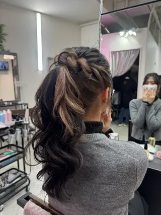 ロング ヘアアレンジ SATO RINKAのヘアスタイル