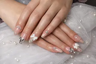 ネイル ロングネイル長さ出し 専門Spade Qのネイルデザイン