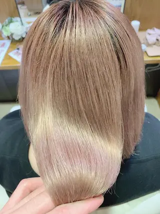 ミディアム 韓国風🇰🇷うる艶 レイヤー/海青🫧のヘアスタイル