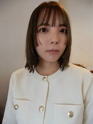 ミディアム カラー デザインカット🎨 ボブ🫟おざきのヘアスタイル
