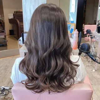 ロング カラー 顔まわりカット🌟 くびれヘア/寺門遥輝のヘアスタイル