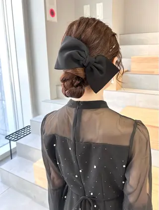 ロング ヘアアレンジ 染谷 遥花のヘアスタイル