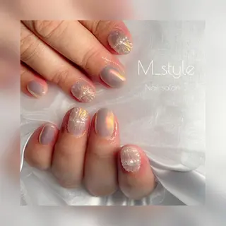 ショート ネイル 下妻ネイルサロン/ 持ちの良いネイルのネイルデザイン