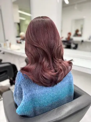 セミロング カラー 💗トレンドモテヘア Natsumi 💗のヘアスタイル