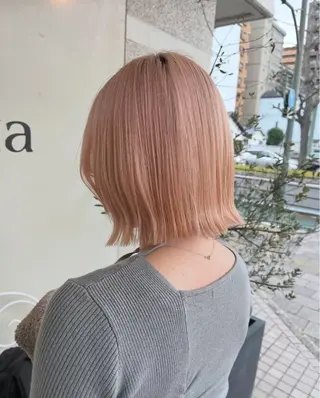 ショート 谷口晴美　ピンク / 透明感カラーのヘアスタイル