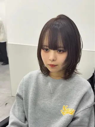 ミディアム カラー 韓国ヘア🇰🇷 スズキのヘアスタイル