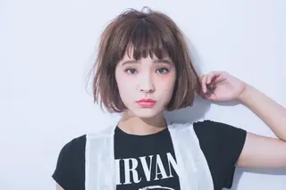 ミディアム カラー パーマ 🧸艶々韓国ヘア 🧁mizunaのヘアスタイル