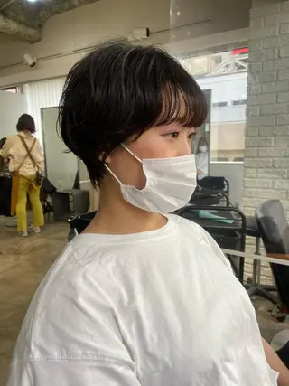 ショート パーマ 🪽似合わせカラー RENA.🪽🩶のヘアスタイル