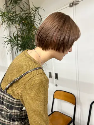 ショート カラー maho/垢抜け カラーパーマメイクのヘアスタイル