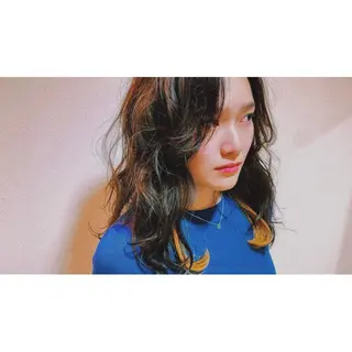 セミロング カラー 齊藤 賢祐のヘアスタイル
